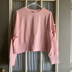 Nike Light Pink Women's Dri-FIT Get Fit Lux Embossed Fleece